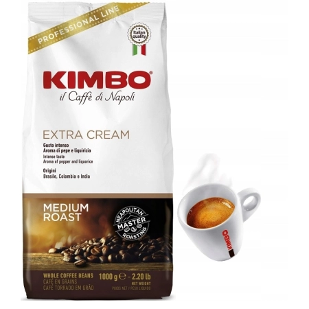 Kawa ziarnista KIMBO 1KG EXTRA CREAM